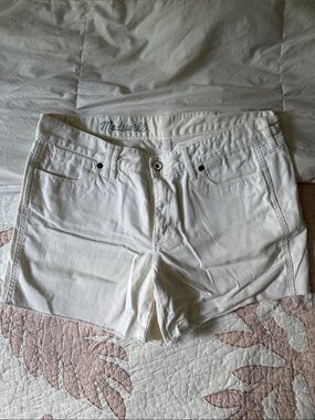 Madewell White Denim Cutoff Shorts